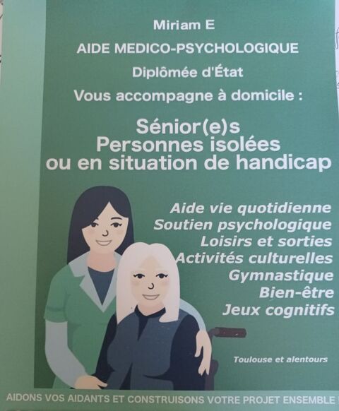 Accompagnement &agrave; domicile 0 31240 Saint-jean