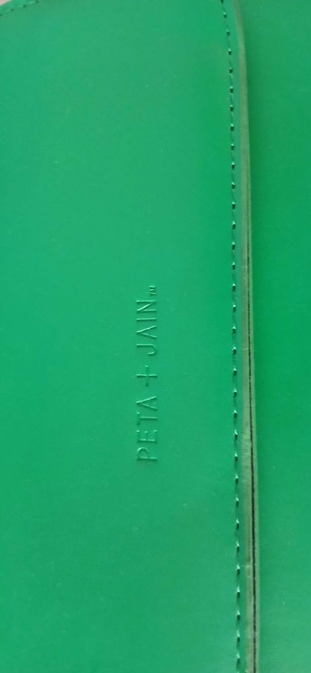 Sac &agrave; main vert Peta+Jain Maroquinerie