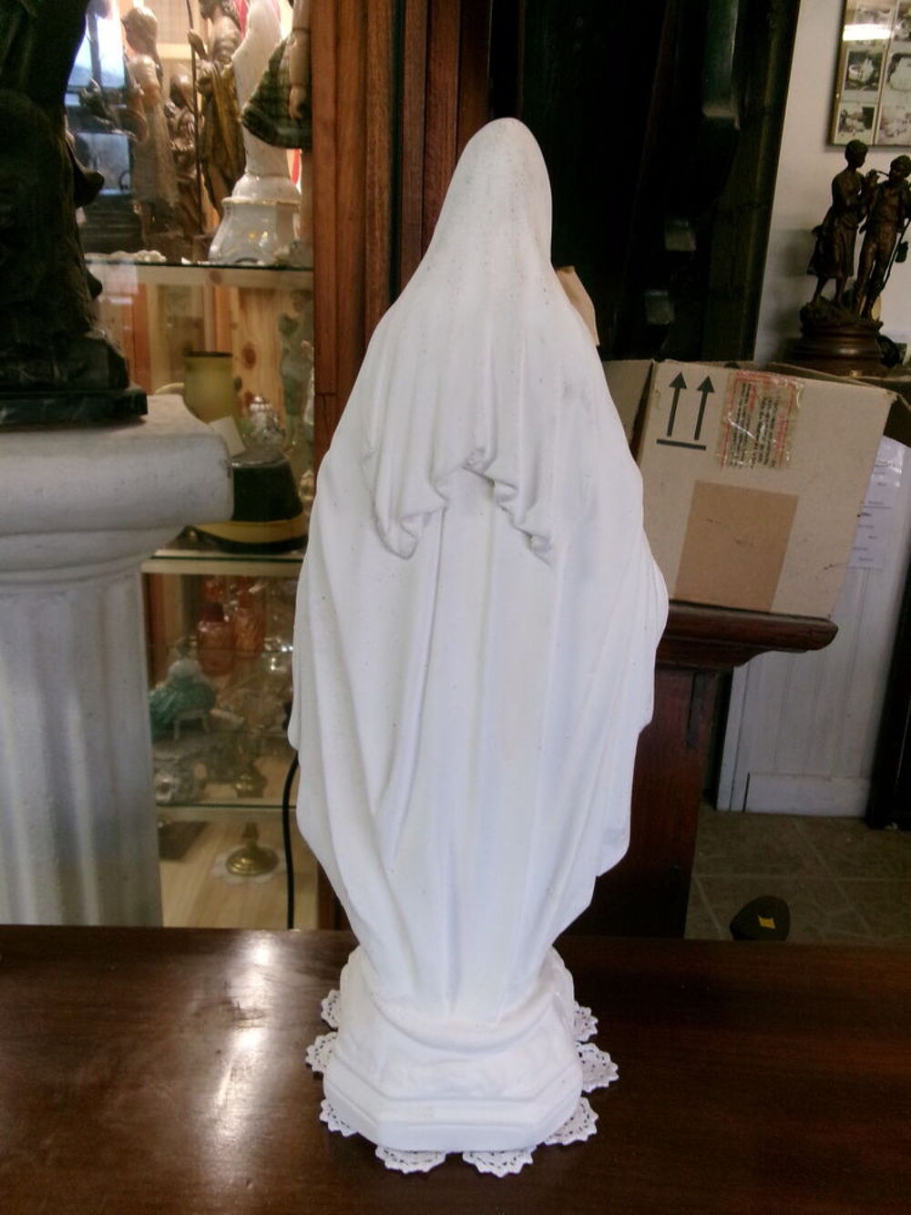 Statue vierge Marie en pierre Décoration