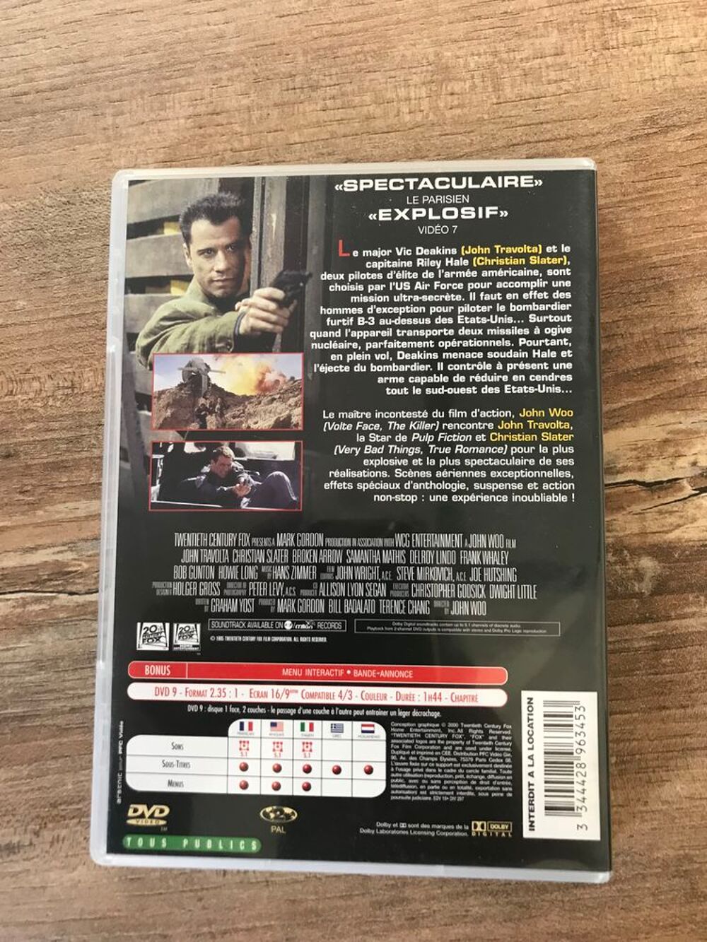 DVD " Broken arrow " DVD et blu-ray