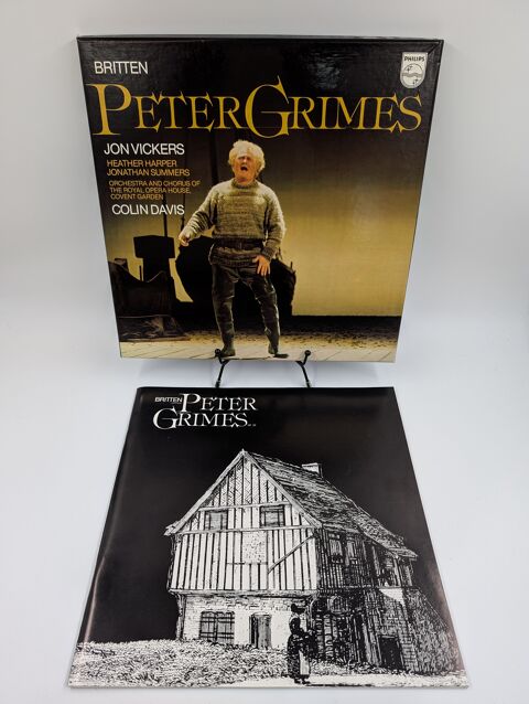 Coffret Vinyle 33 tours Peter Grimes : Britten, Jon Vickers 12 Vulbens (74)
