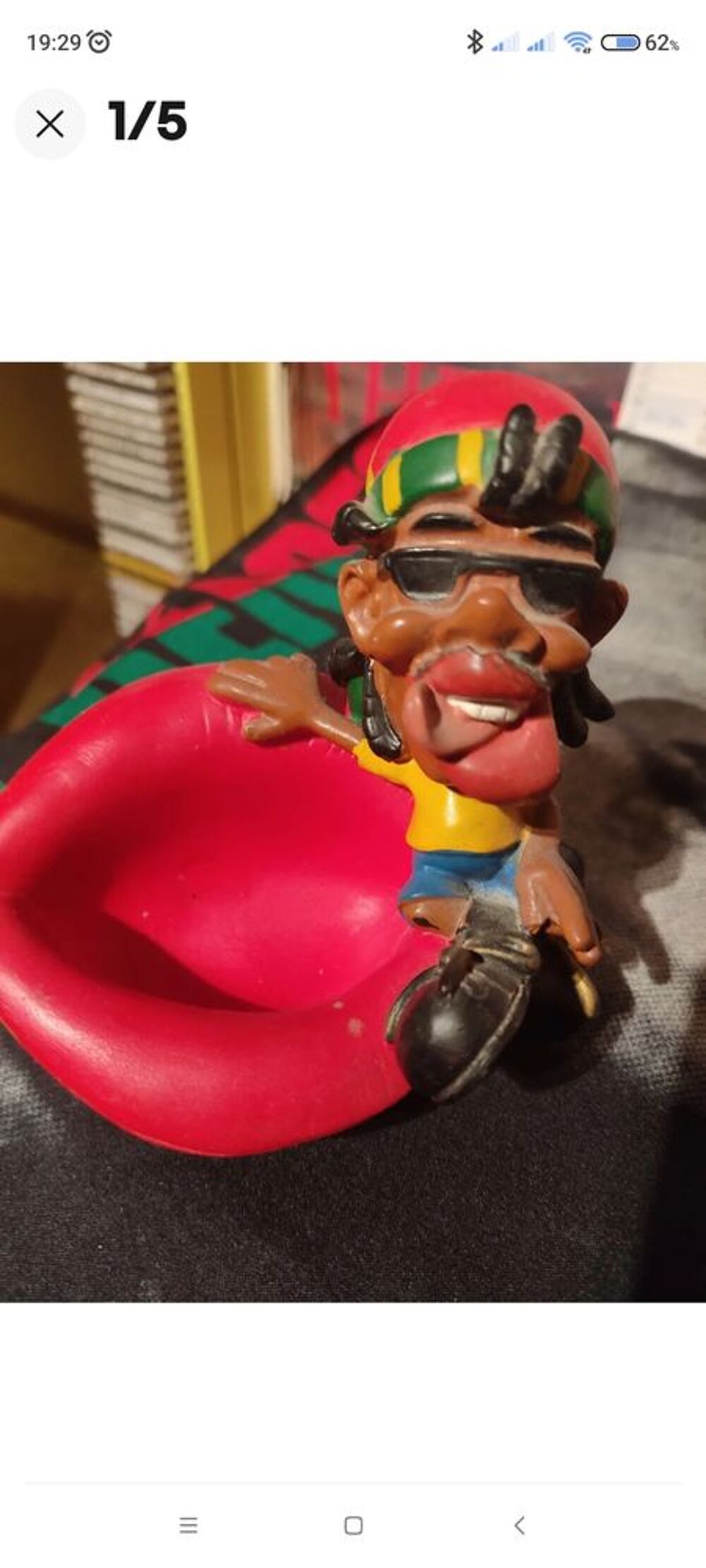 Cendrier Fantaisie Rasta. Décoration