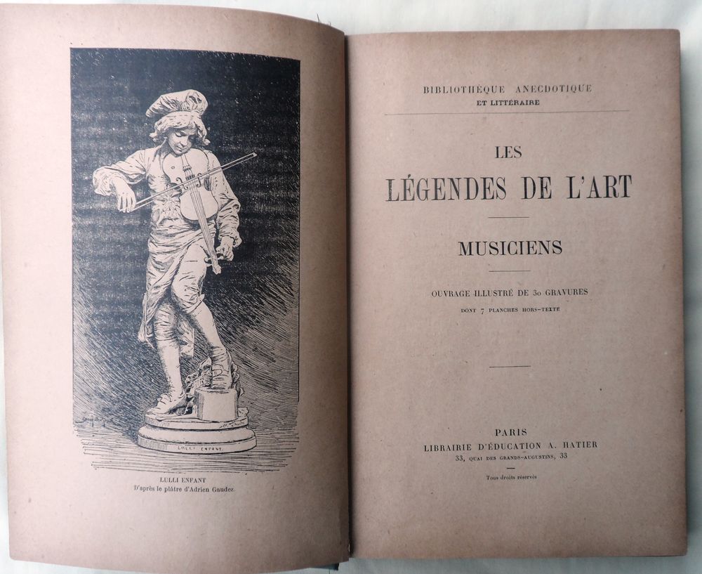 LIVRE ANCIEN LES L&Eacute;GENDES DE L'ART - MOD&Egrave;LE RARE Livres et BD
