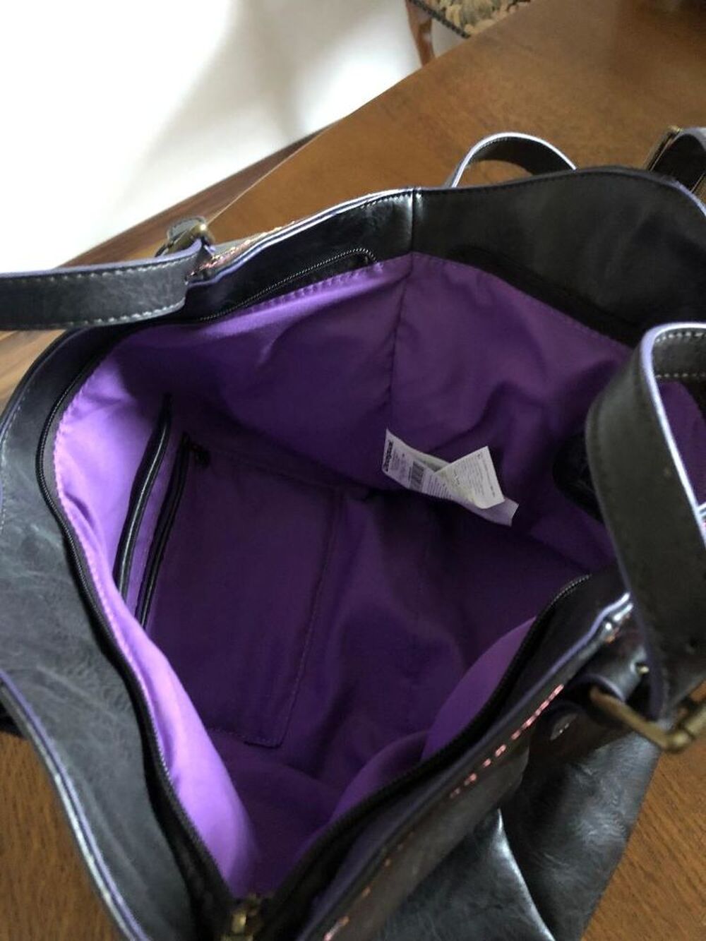 Sac Noir DESIGUAL avec bandouli&egrave;re Maroquinerie