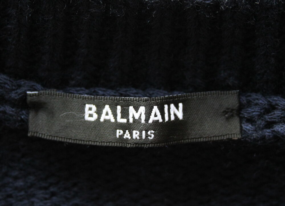 Pull marine BALMAIN T.L Vêtements