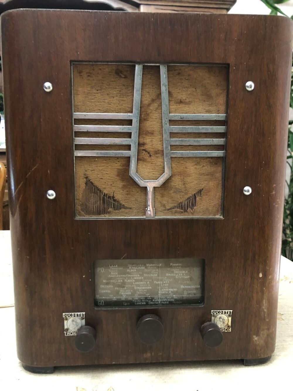 Poste de radio TSF Ducretet 
