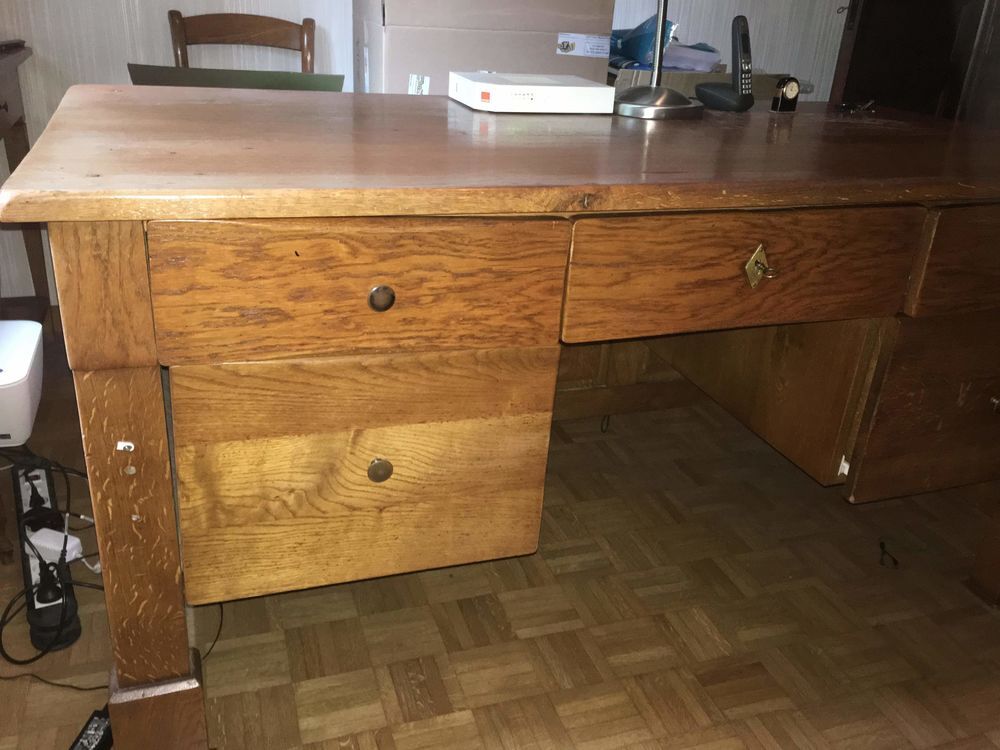 Bureau ch&ecirc;ne massif Meubles