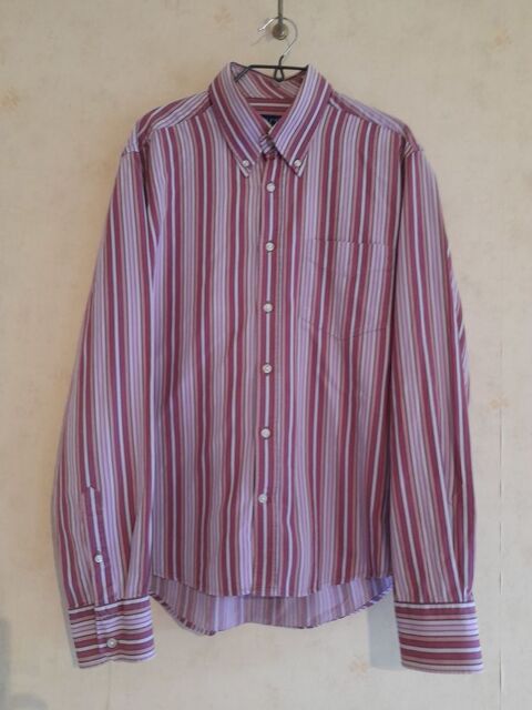 Chemise rayures mauve (51) 12 Tours (37)