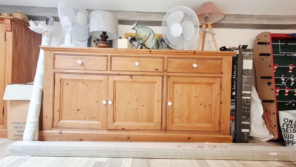 Buffet pin massif 186x50x93 Meubles
