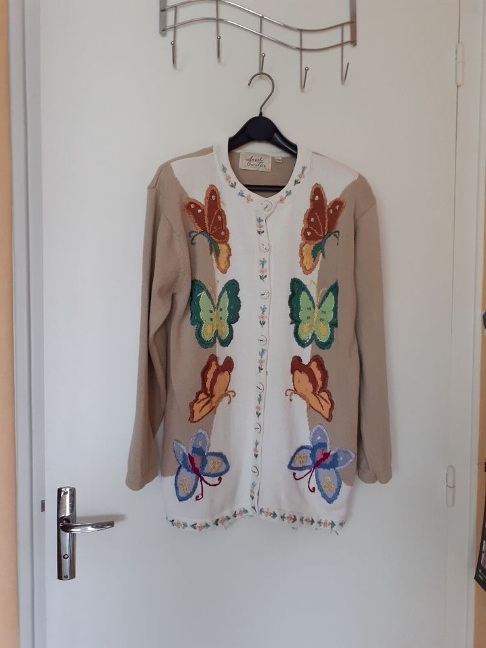 Veste "Papillons" d' Angela Baraldi . Vêtements
