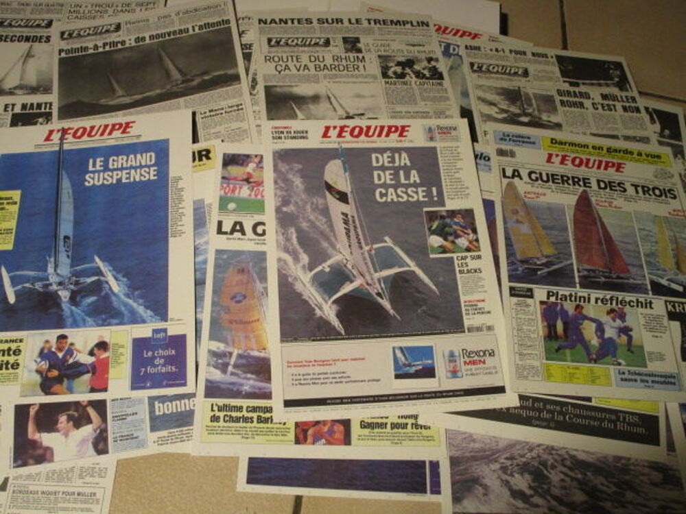 COFFRET ROUTE DU RHUM"LES UNES JOURNAL EQUIPE" 