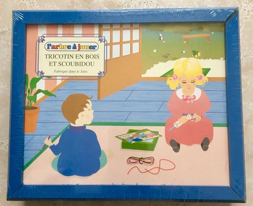 TRICOTIN en BOIS et SCOUBIDOU Coffret NEUF Pr&ecirc;t &agrave; Offrir Jeux / jouets