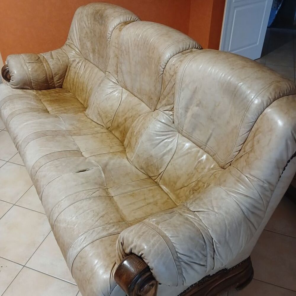 canap&eacute; cuir 3 places Meubles