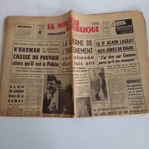 La Nouvelle Rpublique , vendredi 25 fvrier 1966 2 Saumur (49)