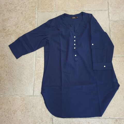 Liquette, tunique coton marine Manches 3/4 Galeries Lafayett 12 Antony (92)