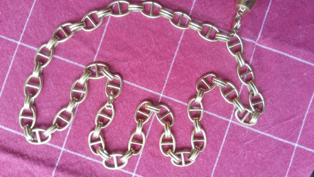 VENDU AUX COURS DE L OR Chaine Maillon Marine OR 18 carats Bijoux et montres