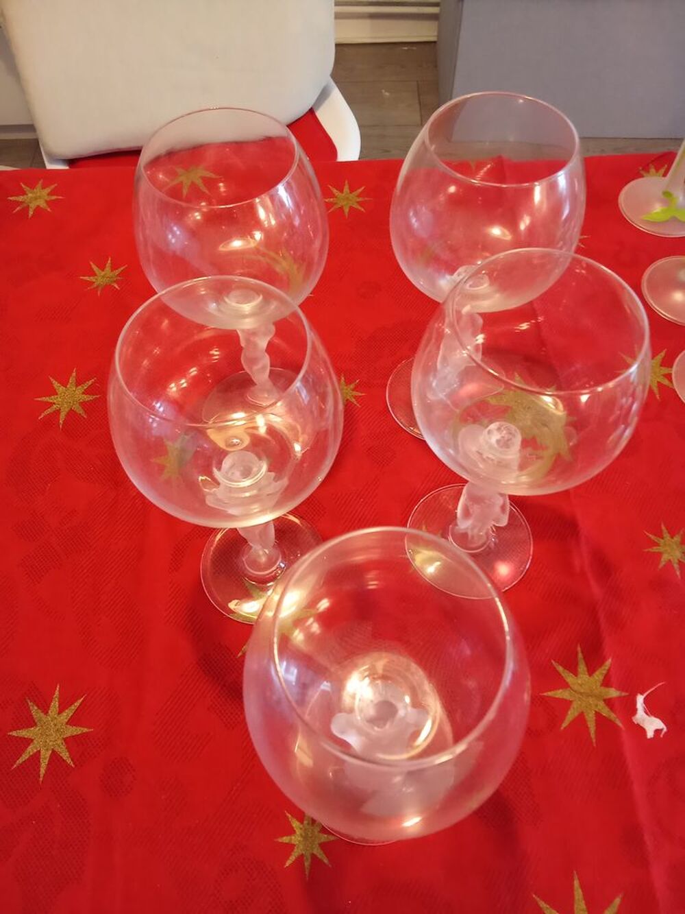 verre a vin avec pied femme 2 + 2 verre avec pied homme Décoration