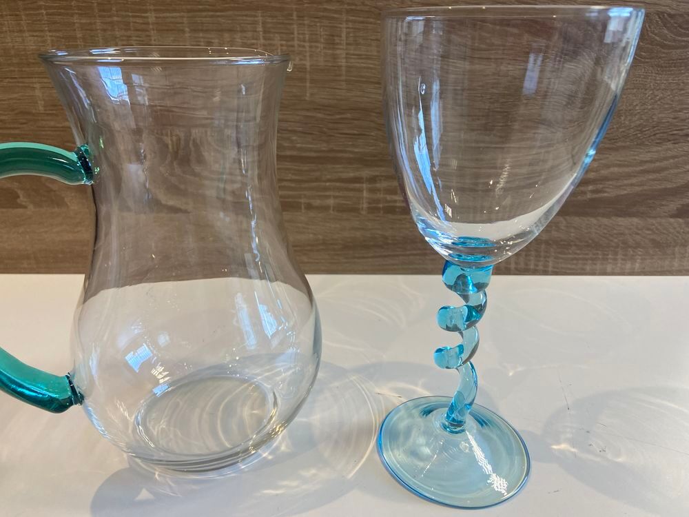Art de la Table Design Pichet Carafe Cruche + Grand Verre Décoration