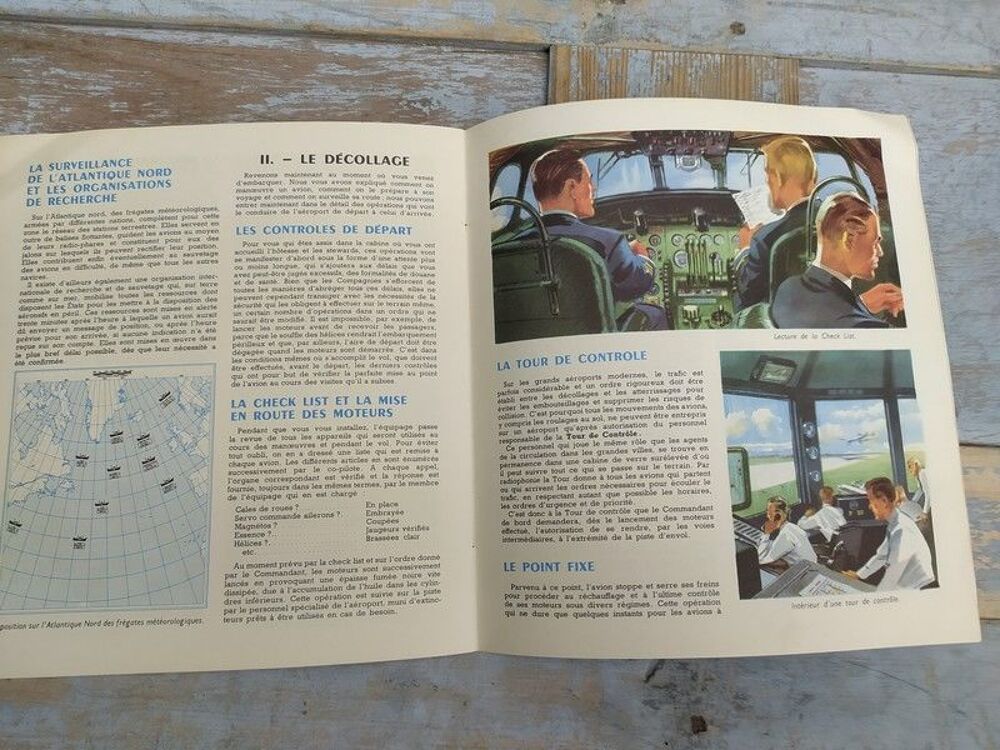 Brochure Air France sur les Routes du Ciel 1954

