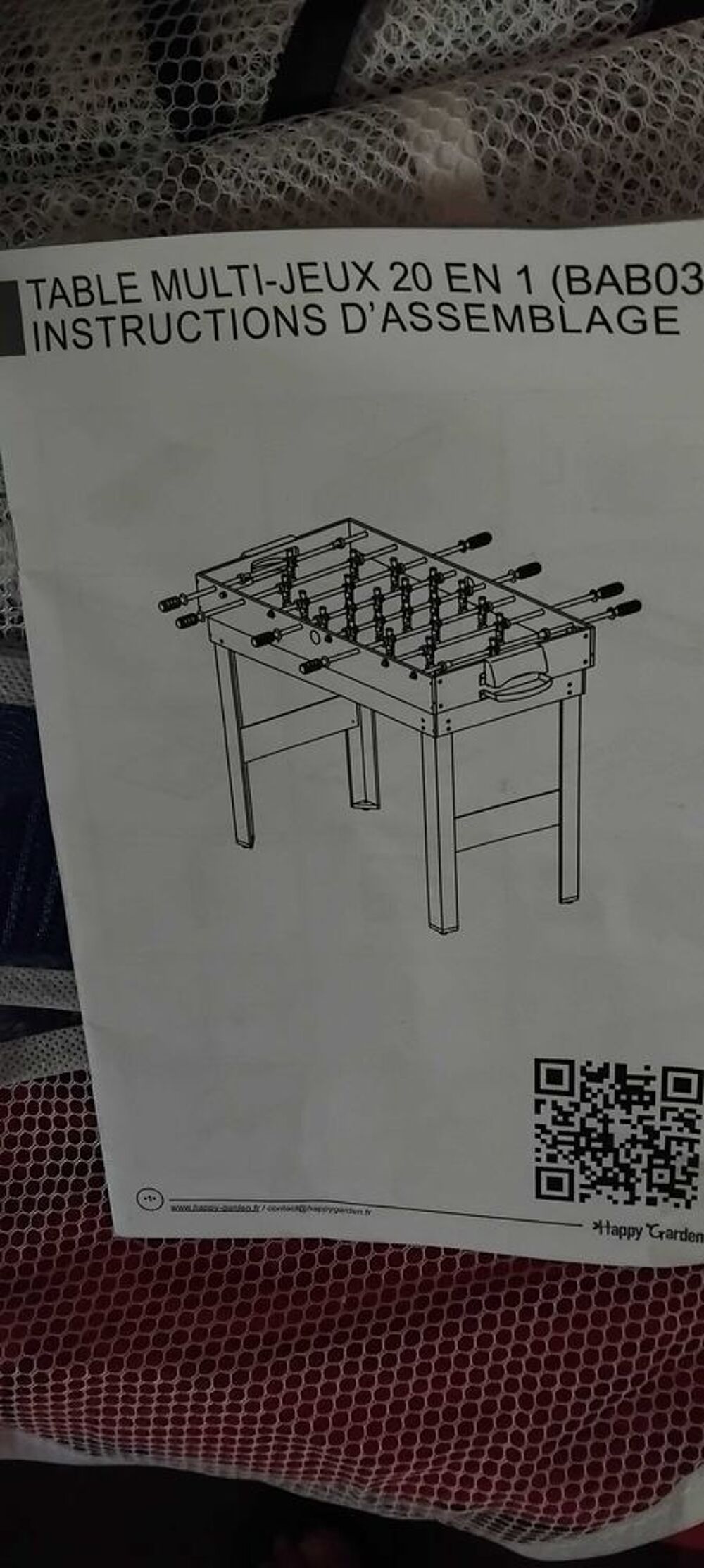 table Mutijeux 20 jeux Sports