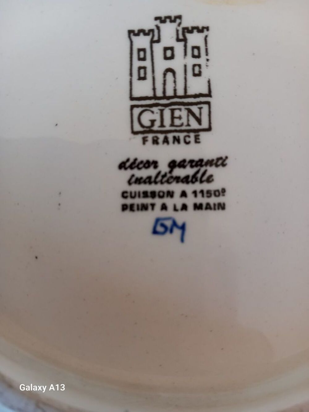 Magnifique assiette Gien Décoration