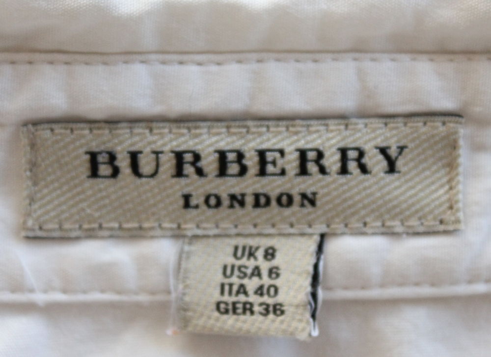 Chemise blanche et clan BURBERRY T.38 Fr Vtements