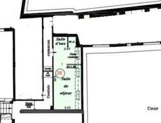  Appartement  vendre 1 pice 14 m