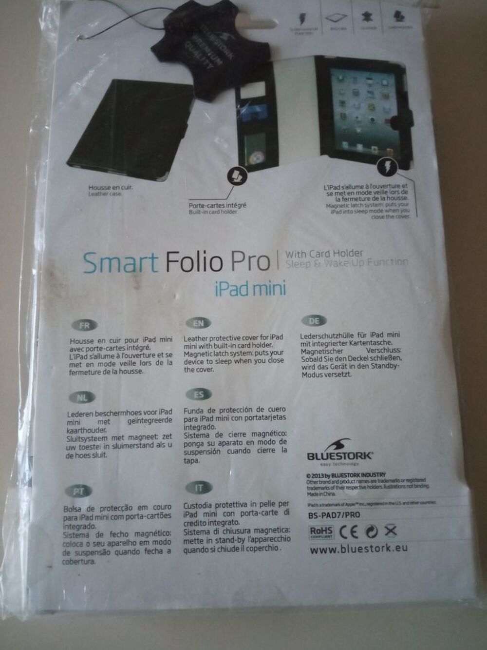 Housse en cuir pour iPad mini Photos/Video/TV
