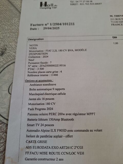 FIAT Camping car 2025 occasion Paray-le-Monial 71600