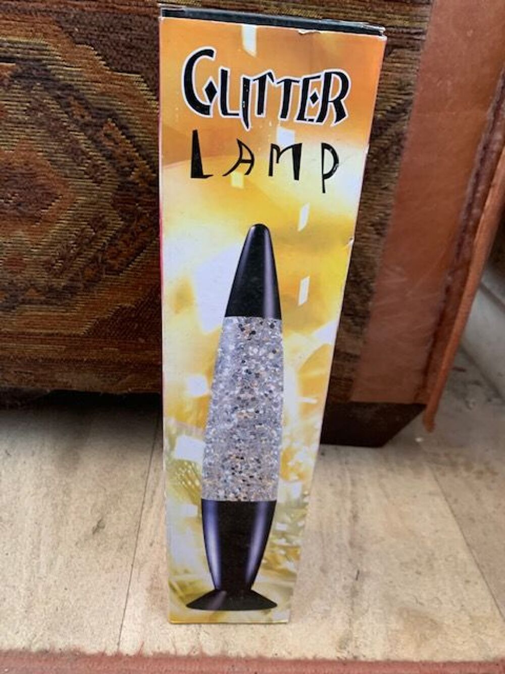 Lampe Glitter &agrave; paillettes argent&eacute;es Décoration