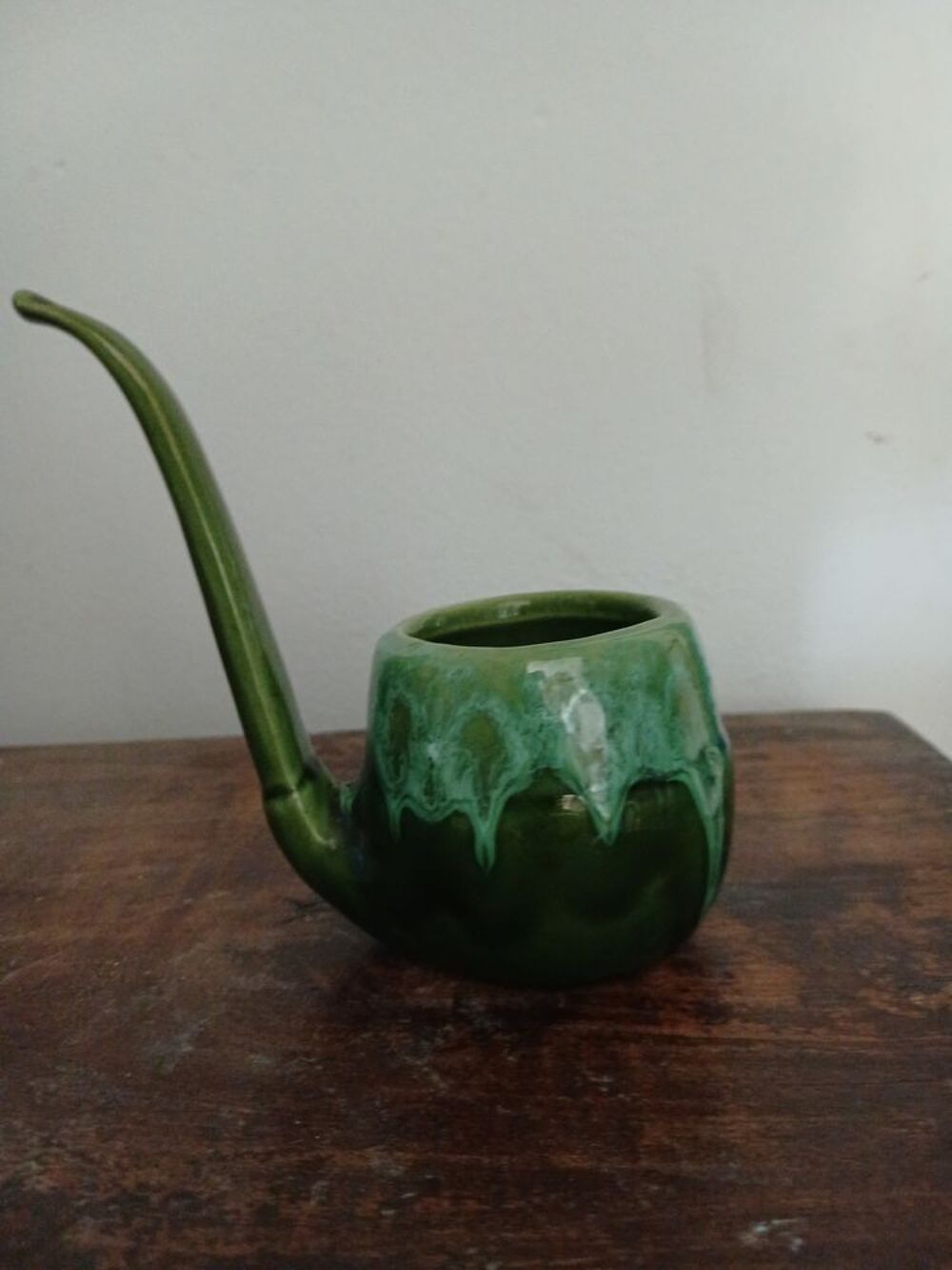 Pot &agrave; plante grasse c&eacute;ramique verte Décoration