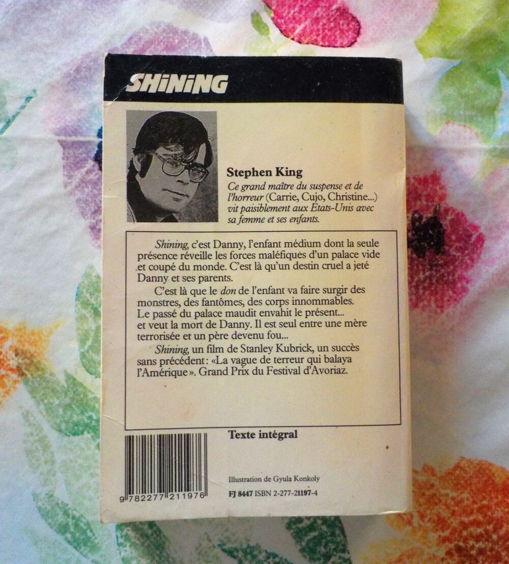 SHINING L'enfant lumi&egrave;re de Stephen KING J'ai Lu Epouvante Livres et BD