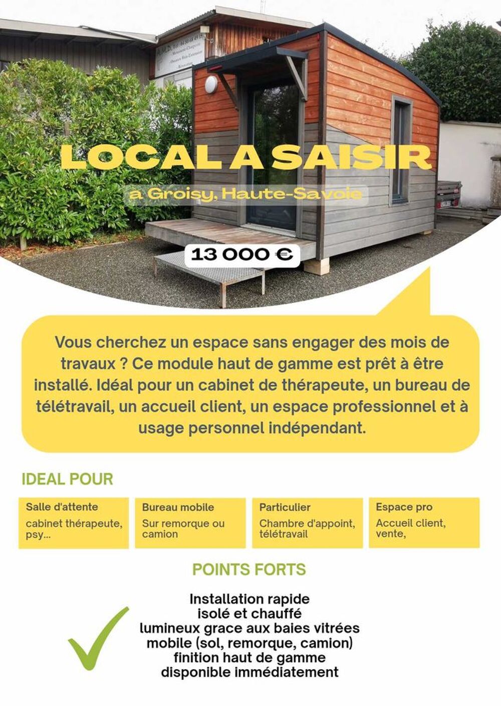   local à  saisir 