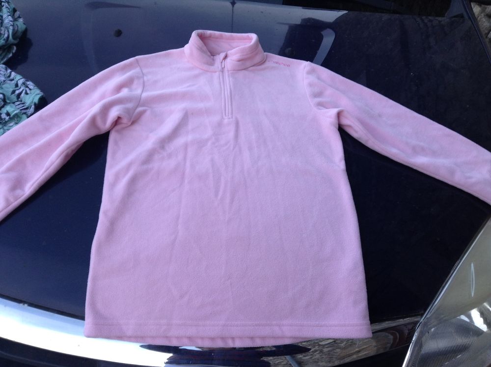 pull rose pale sport Oxylane taille 14 ans Vêtements enfants