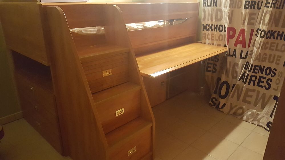 chambre enfant gautier calypso lit mezzanine +armoire Meubles