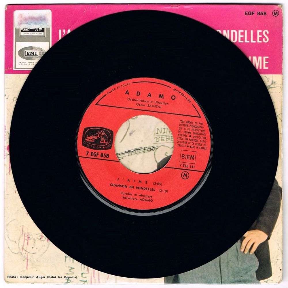 ADAMO - 45t EP - J'AIME - COMME TOUJOURS?- BIEM 1965 CD et vinyles