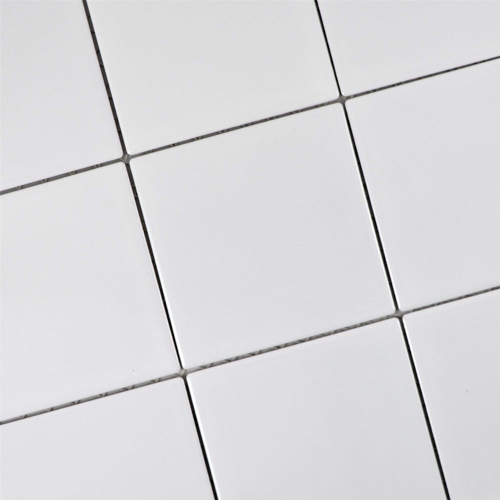 9m Carr&eacute; de Carrelage blanc (20&times;20) +pot de colle Bricolage