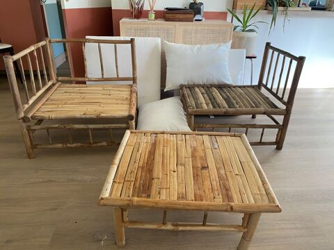 Salon de jardin en bambou 40 Saint-Brieuc (22)