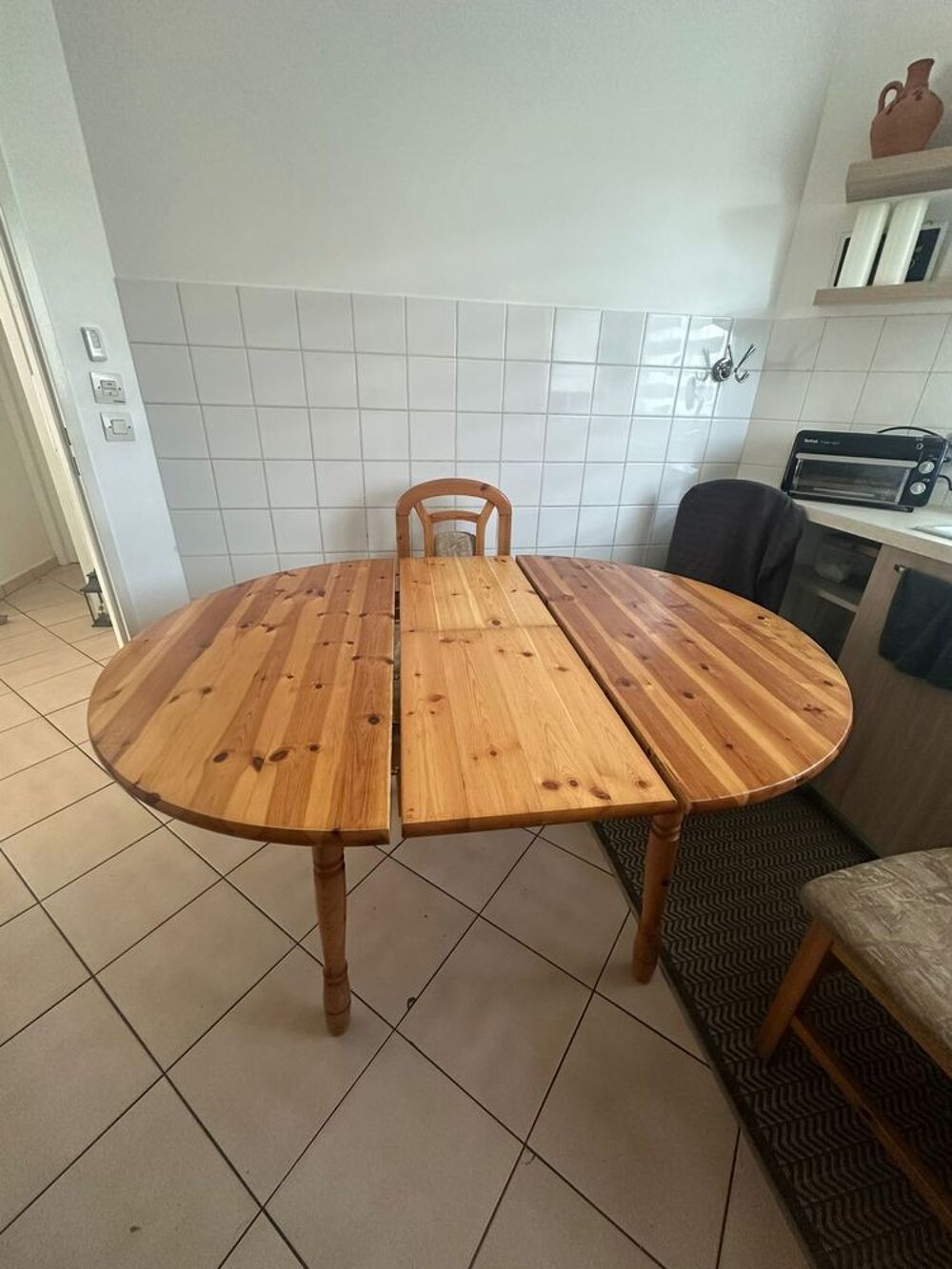 Table ronde extensible en bois Meubles