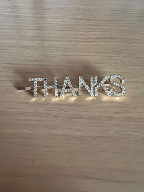 Pince � Cheveux Stradivarius Strass Argent�s Thanks. Neuve 3 C�ret (66)