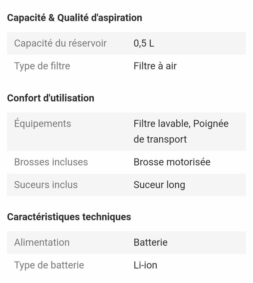 Aspirateur rowenta sans fil neuf Electroménager