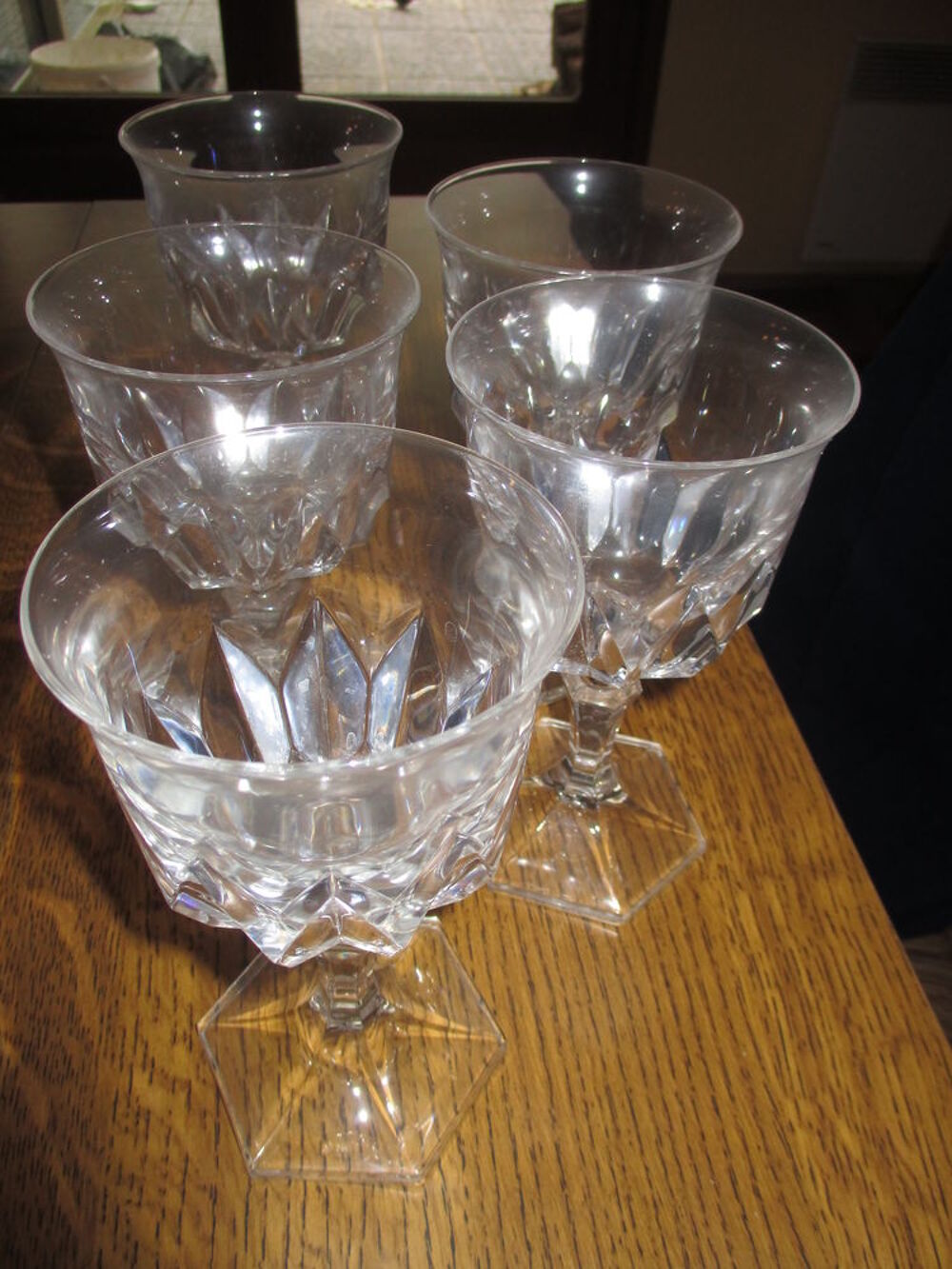  verres cristal hexagonal VENDUS et autre mod&egrave;les cristal Décoration