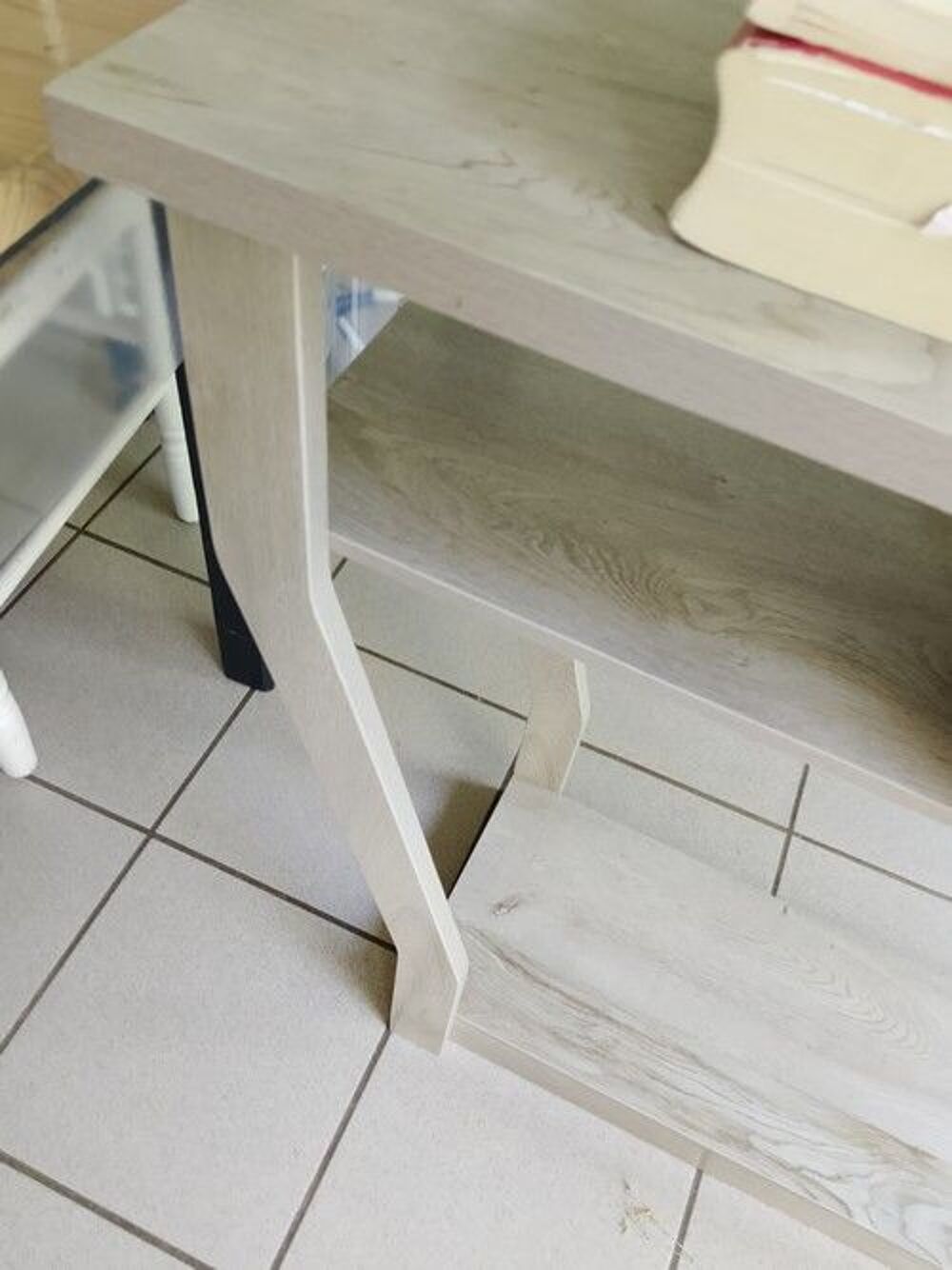 console bois gris Meubles