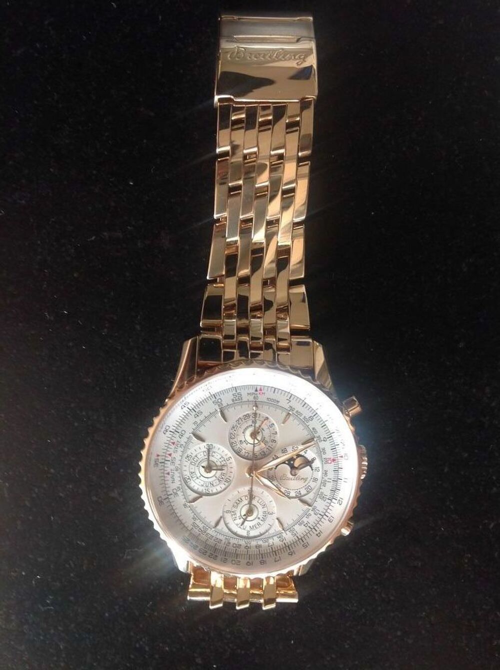 Montre Breitling grande complication en or datant de 1998 Bijoux et montres
