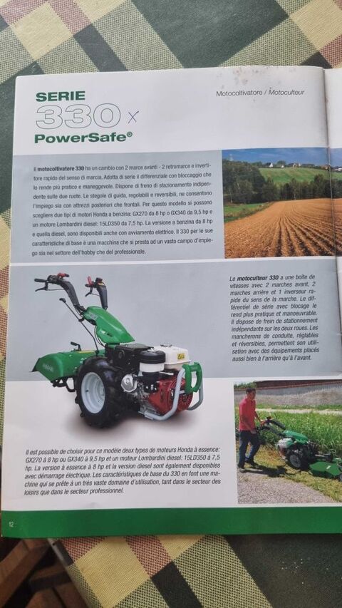 Motoculteur Ferrari Série 330 avec 2 outils 1500 Cahuzac-sur-Adour (32)