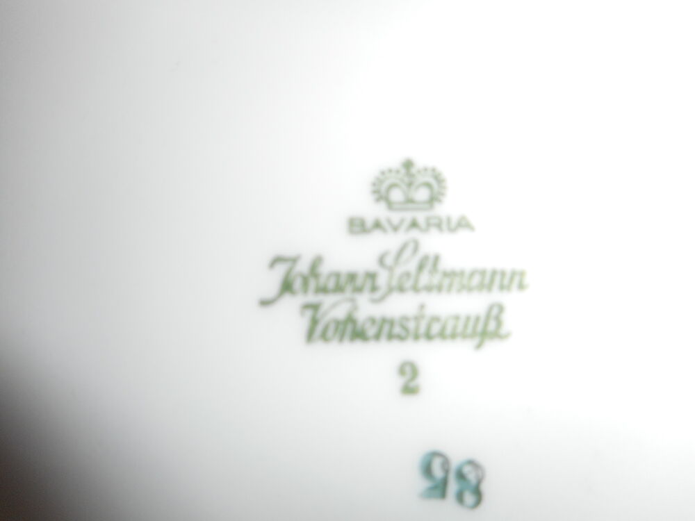 Service &agrave; dessert porcelaine BAVARIA JOHANN SELTMANN Cuisine