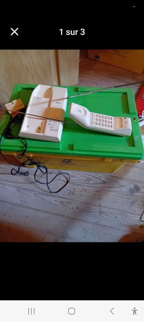 T&eacute;l&eacute;phone vintage gros num&eacute;ro et sans fil retrait &agrave;   la porte 50 84810 Aubignan