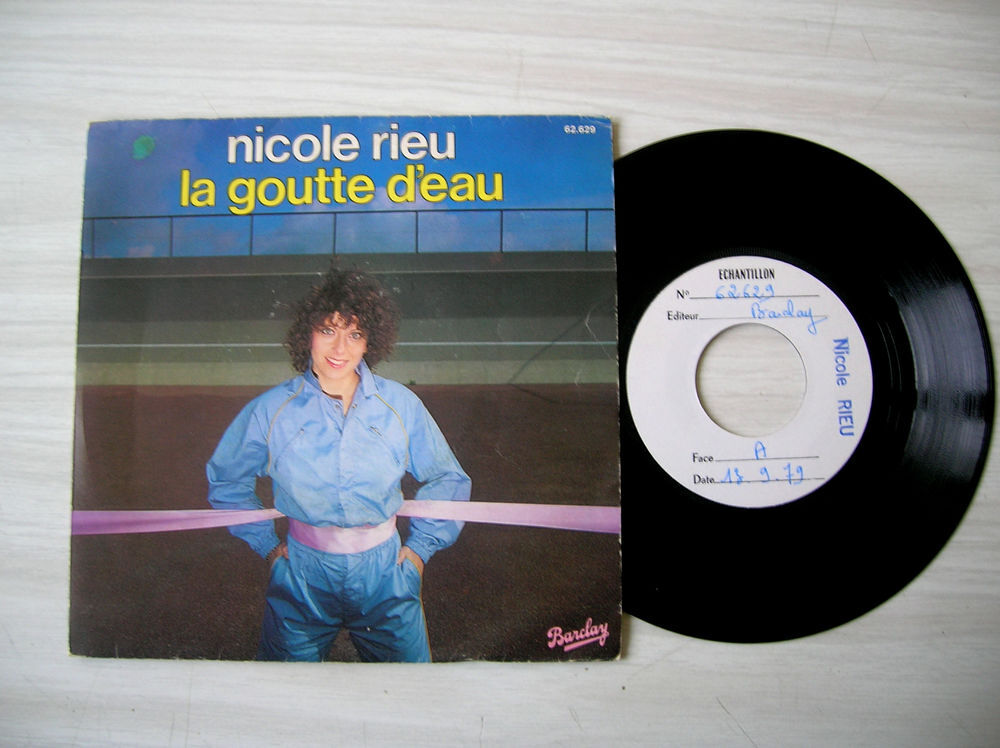 45 Tours NICOLE RIEU La Goutte D'Eau (Test Pressing) Livres et BD