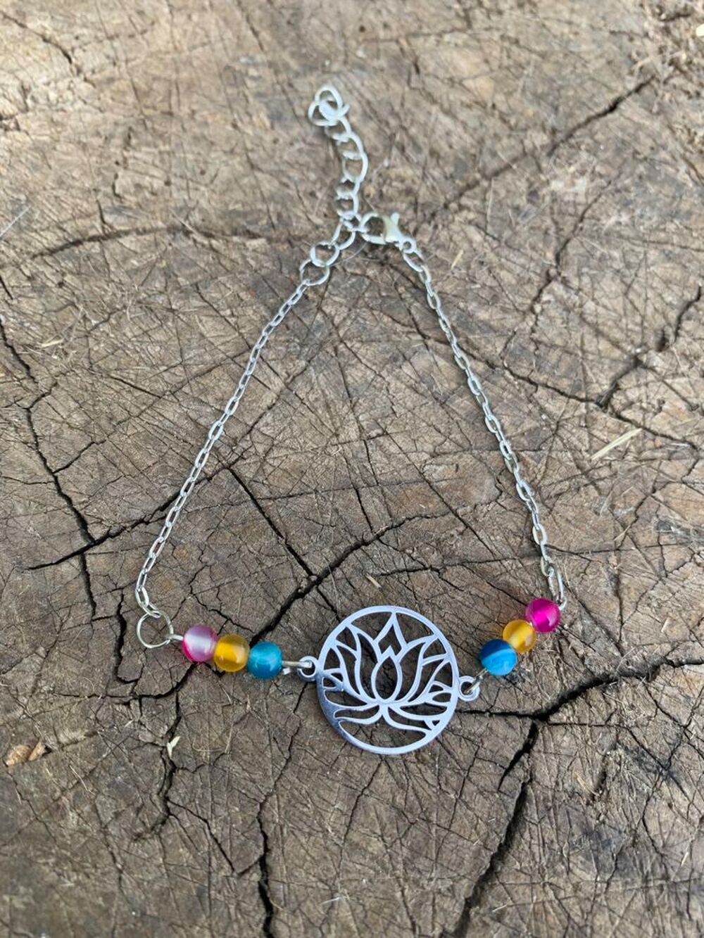 Bracelet fait main argent&eacute; Bijoux et montres