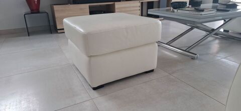 POUF en cuir blanc 0 Saint-Georges-de-Didonne (17)